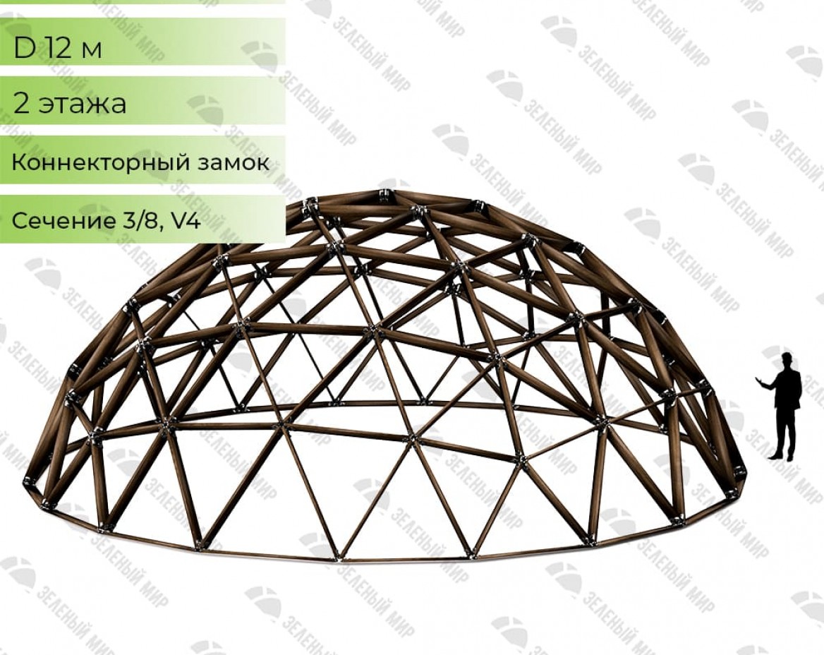 Геодезический купольный дом под ключ в Краснодаре| Зеленый Мир